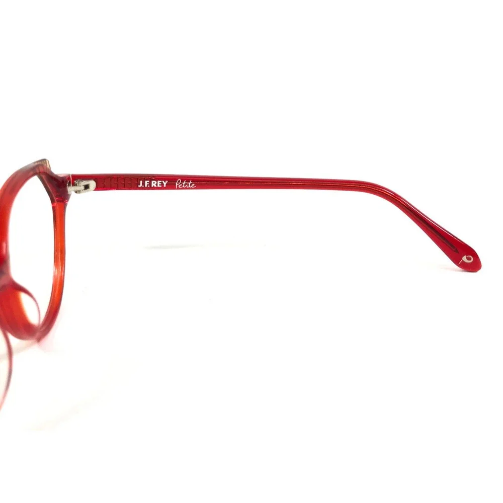 J. F. Rey Petite Eyeglasses Frames PA086 3095 Clear Red Black Striped 48-15-140